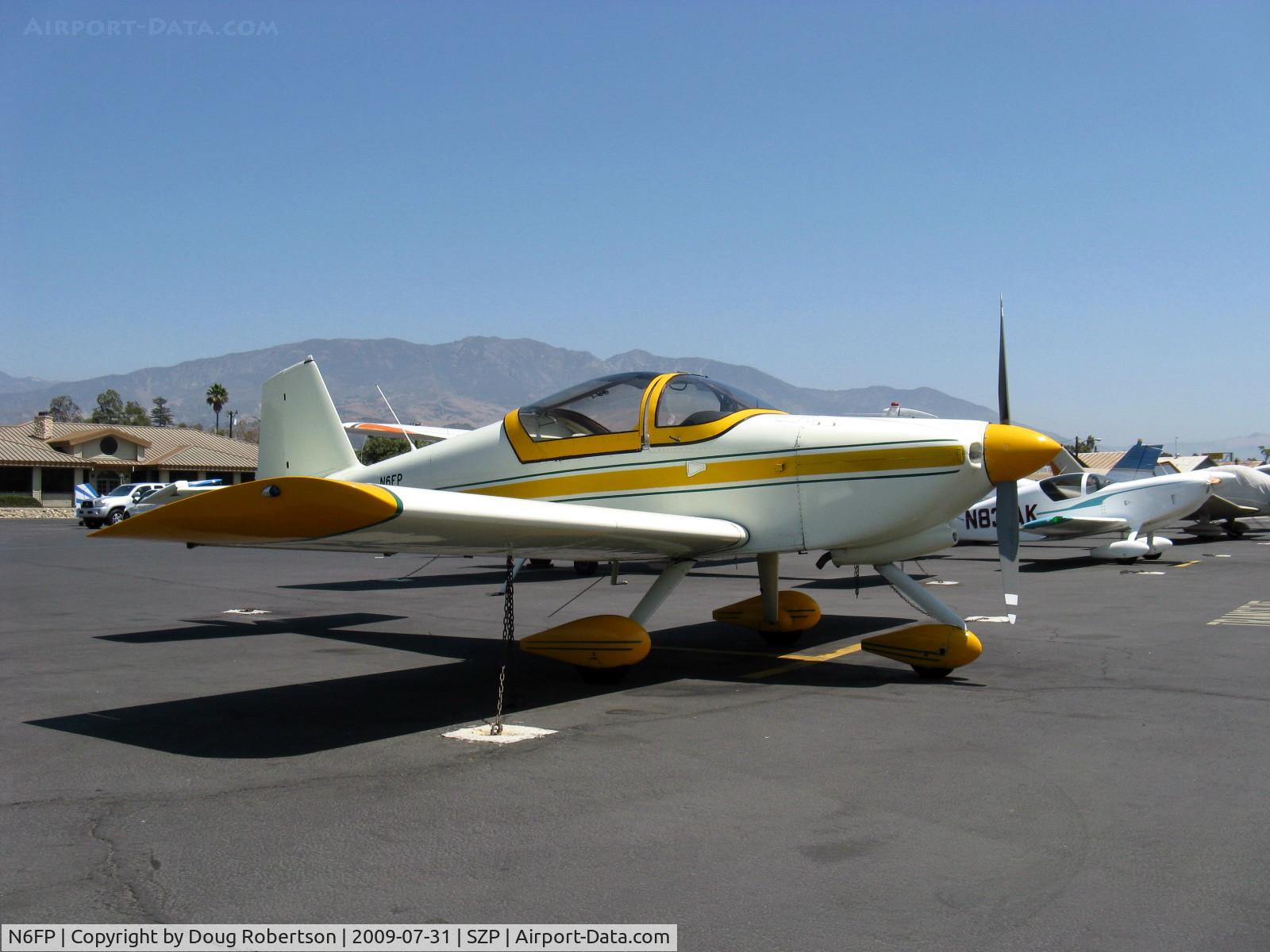 N6FP, Vans RV-6A C/N 21829, 2001 Piszkin VAN's RV-6A