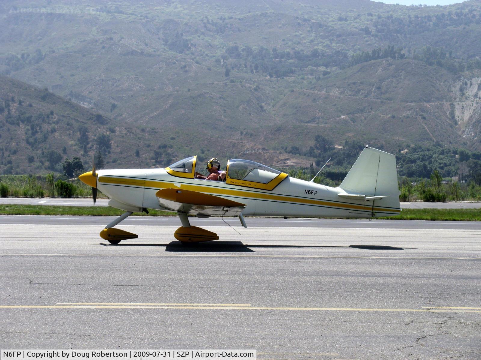 N6FP, Vans RV-6A C/N 21829, 2001 Piszkin VAN's RV-6A, taxi back
