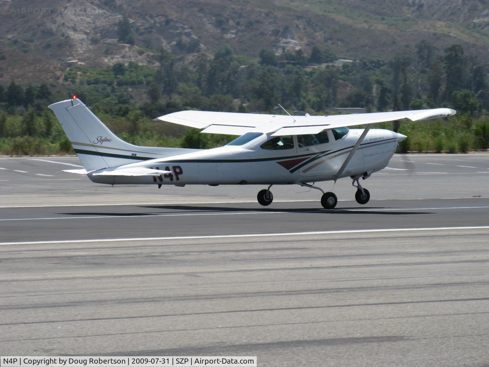 N4P, 1983 Cessna TR182 Turbo Skylane RG C/N R18201941, 1983 Cessna TR182 Turbo SKYLANE RGII, Lycoming O-540-L3C5D 235 Hp with turbocharger & CS prop, takeoff roll Rwy 22