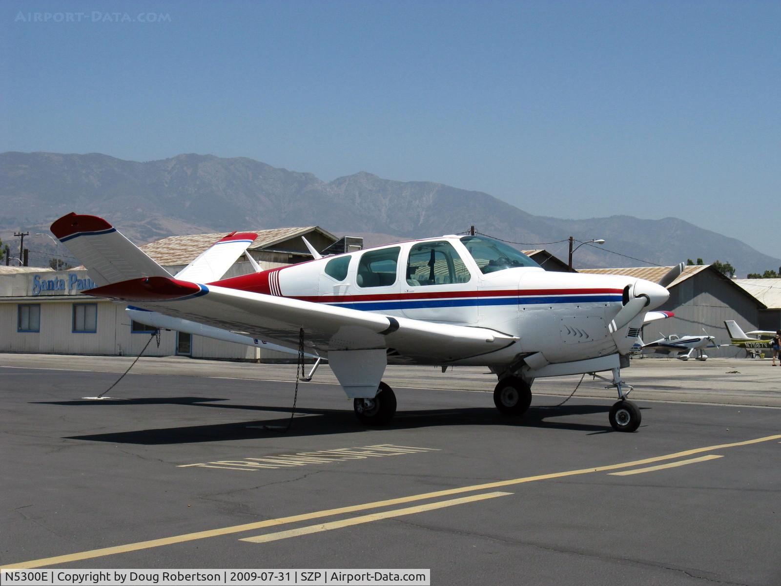 N5300E, 1958 Beech K35 Bonanza C/N D-5765, 1958 Beech K35 BONANZA, Continental IO-470-C 250 Hp, K35 first Bonanza with 50 gallons fuel