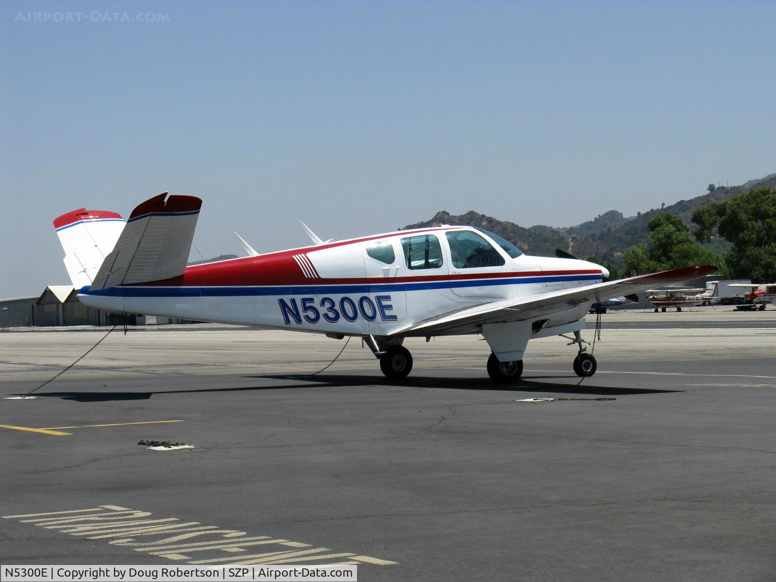 N5300E, 1958 Beech K35 Bonanza C/N D-5765, 1958 Beech K35 BONANZA, Continental IO-470-C 250 Hp, K35 first Bonanza with 50 gallons fuel