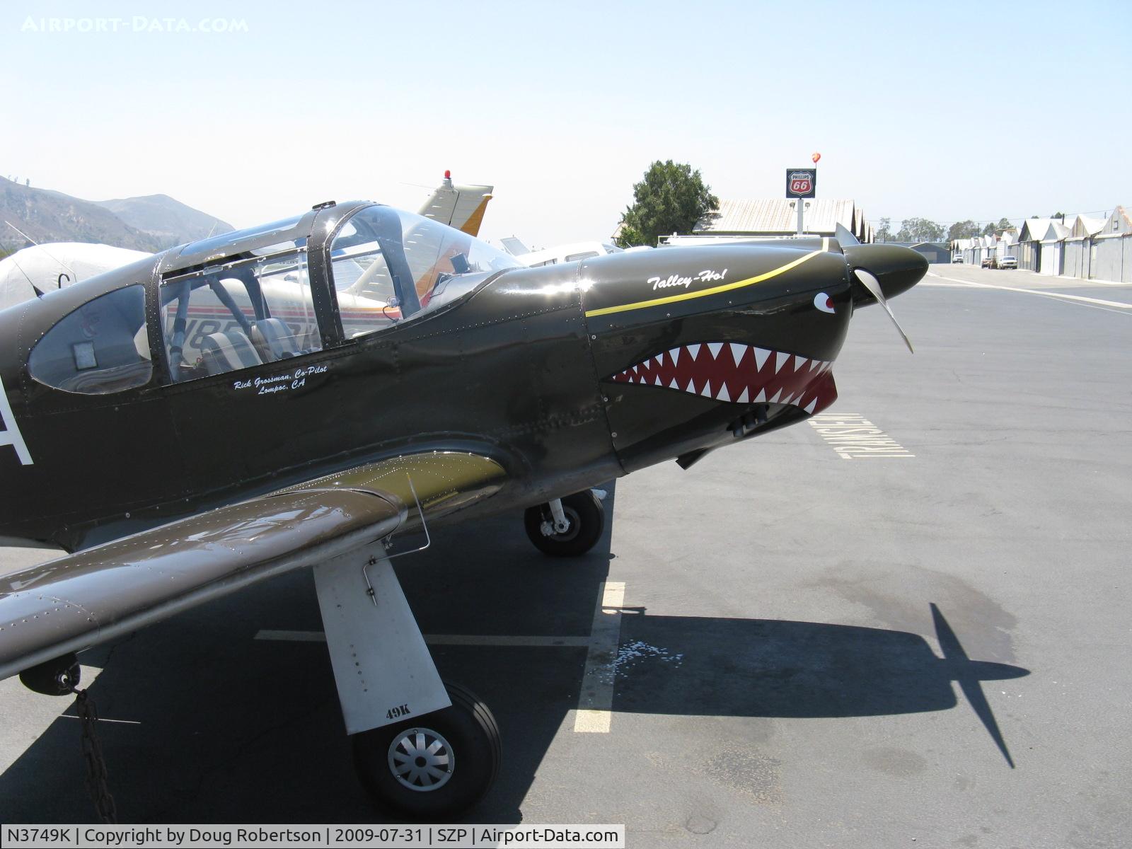 N3749K, 1946 Globe GC-1B Swift C/N 1442, 1946 Globe GC-1B SWIFT, Continental C125  125 Hp listed, cowl art