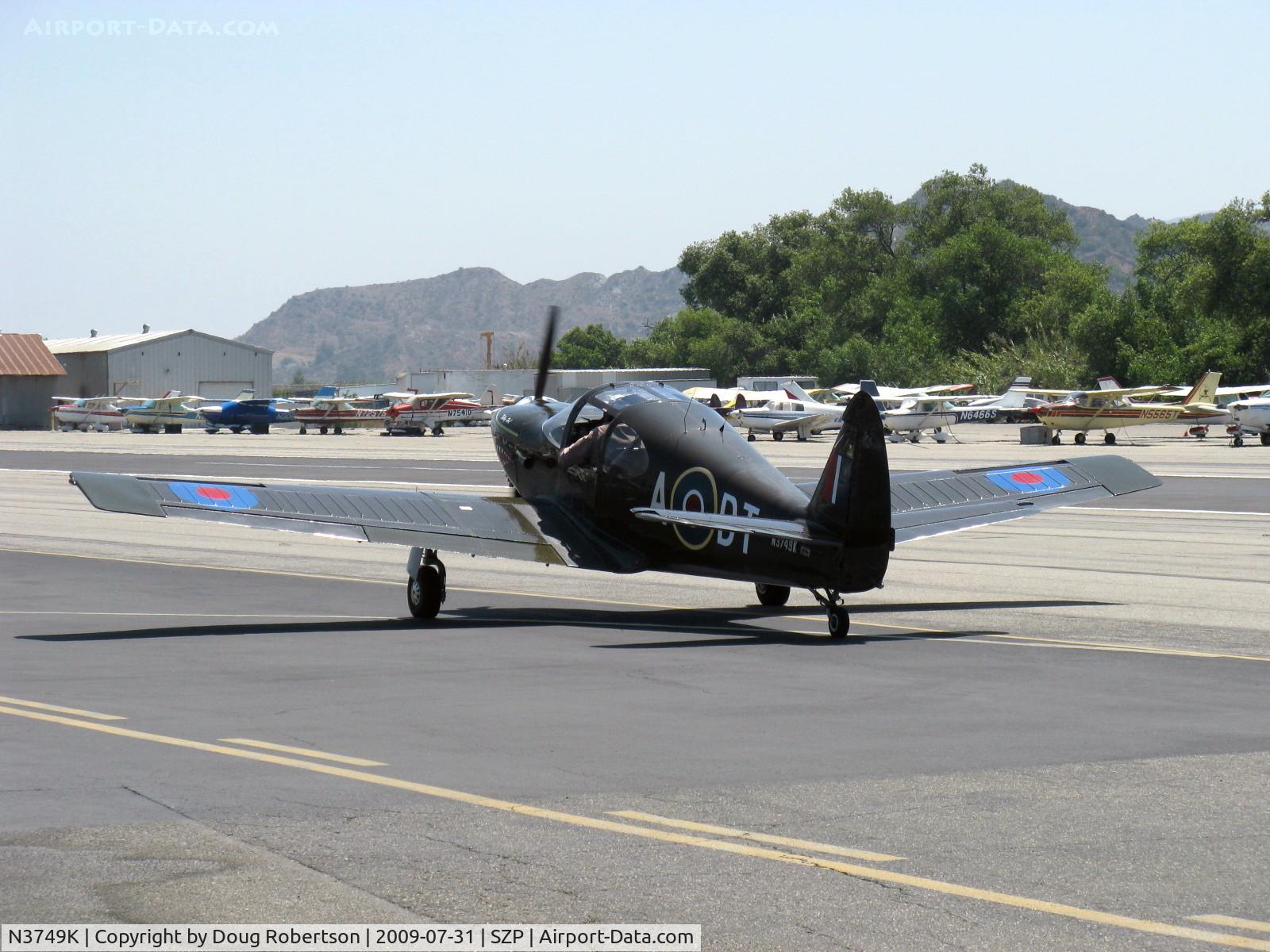 N3749K, 1946 Globe GC-1B Swift C/N 1442, 1946 Globe GC-1B SWIFT, Continental C125  125 Hp listed, taxi back