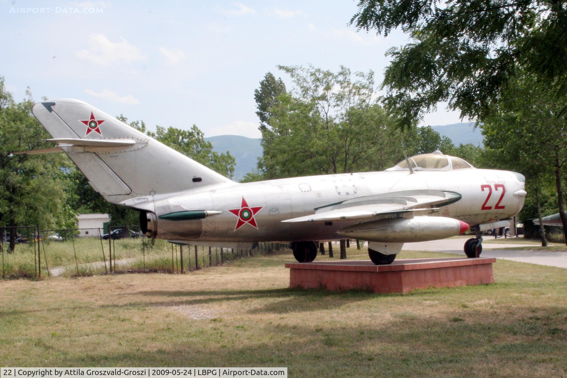 22, 1958 Mikoyan-Gurevich MiG-17PF C/N 58210414, Bulgarian Museum of Aviation, Plovdiv-Krumovo (LBPG).