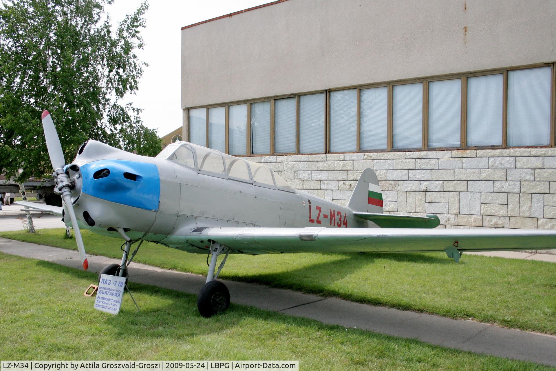 LZ-M34, 1950 Lazarov Laz-7M, Bulgarian Museum of Aviation, Plovdiv-Krumovo (LBPG). trainer/liaison/light attack aircraft