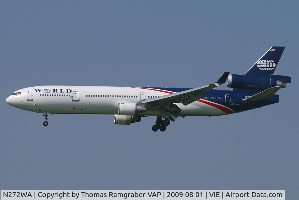 N272WA, 1992 McDonnell Douglas MD-11 C/N 48437, World Airways MDD MD11