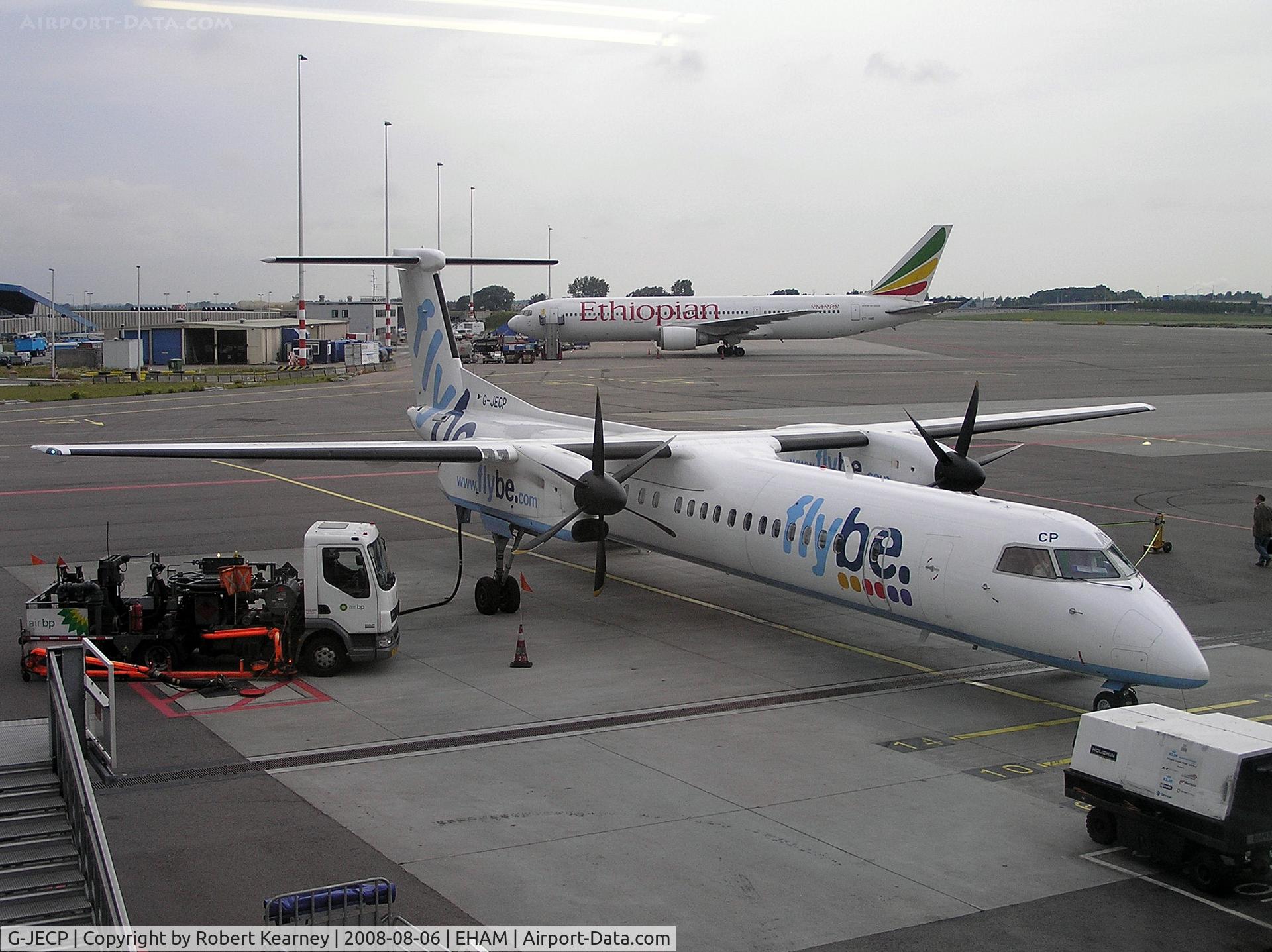 G-JECP, 2006 De Havilland Canada DHC-8-402Q Dash 8 C/N 4136, FlyBe on stand
