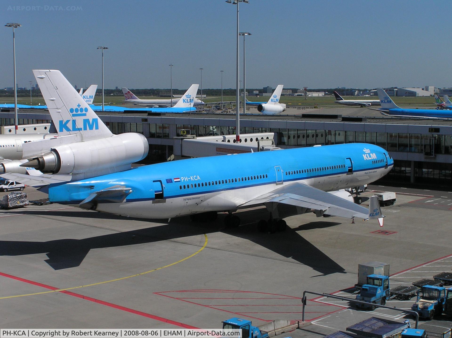 PH-KCA, 1993 McDonnell Douglas MD-11 C/N 48555, KLM on stand