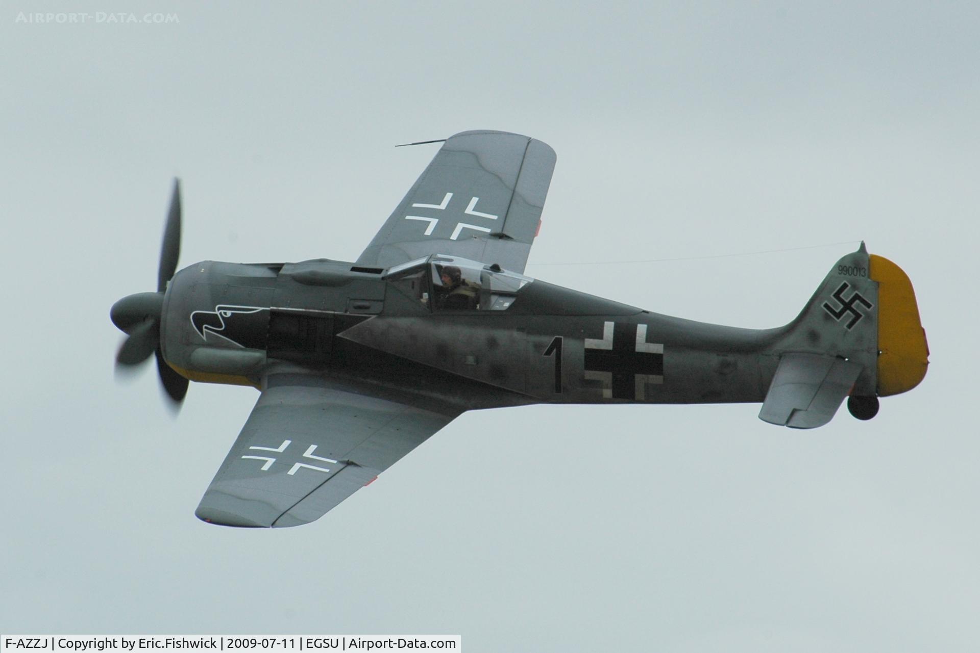 F-AZZJ, Flugwerk Fw 190-A8/N Replica C/N 990013, Focke-Wulf Fw.190D at Duxford Flying Legends July 09