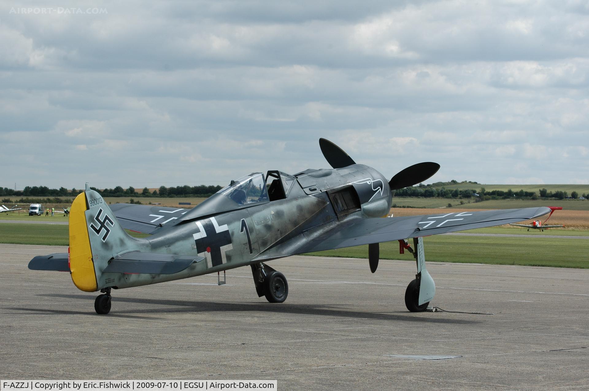 F-AZZJ, Flugwerk Fw 190-A8/N Replica C/N 990013, Focke-Wulf Fw.190D at Duxford Flying Legends July 09