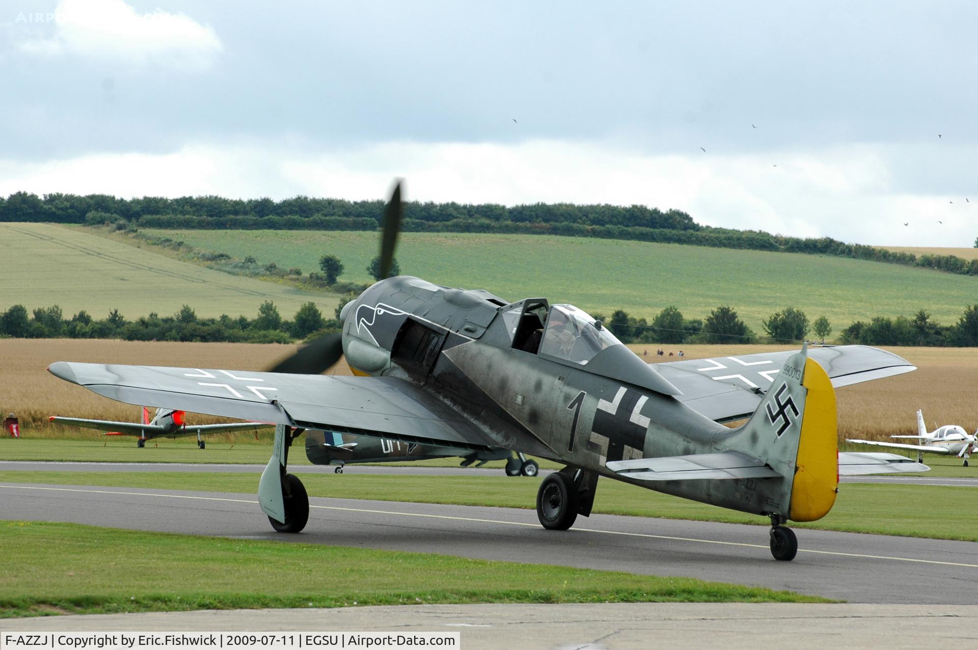 F-AZZJ, Flugwerk Fw 190-A8/N Replica C/N 990013, Focke-Wulf Fw.190D at Duxford Flying Legends July 09