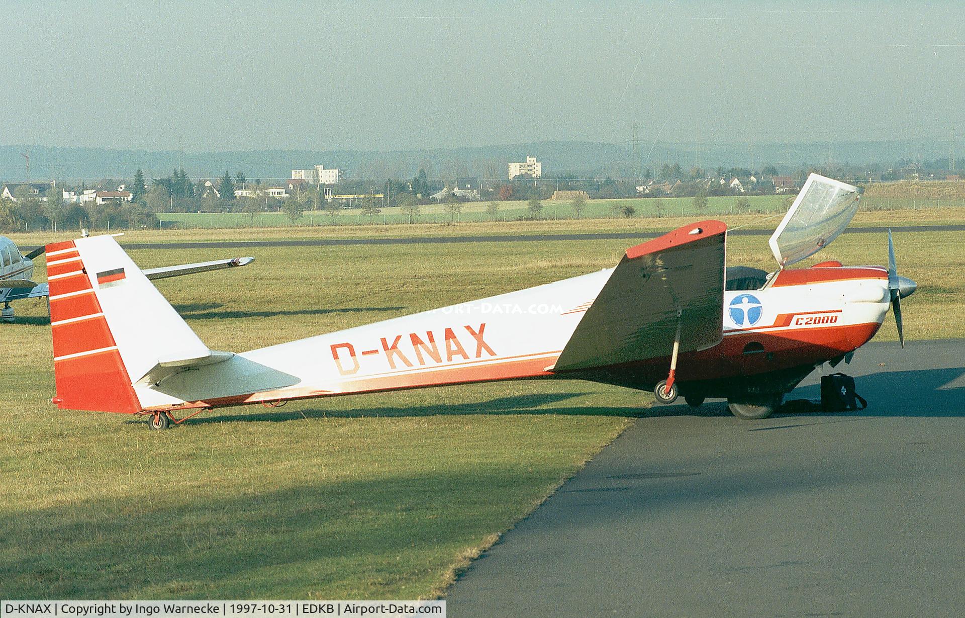 D-KNAX, Scheibe SF-25C Falke 2000 C/N 44362, Scheibe SF-25C-2000 Falke at Bonn-Hangelar airfield