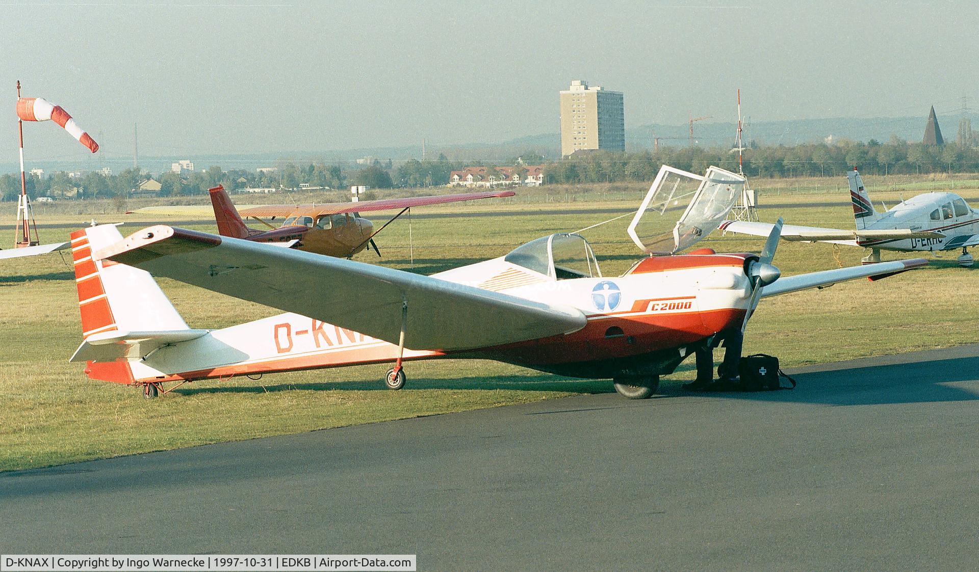 D-KNAX, Scheibe SF-25C Falke 2000 C/N 44362, Scheibe SF-25C-2000 Falke at Bonn-Hangelar airfield