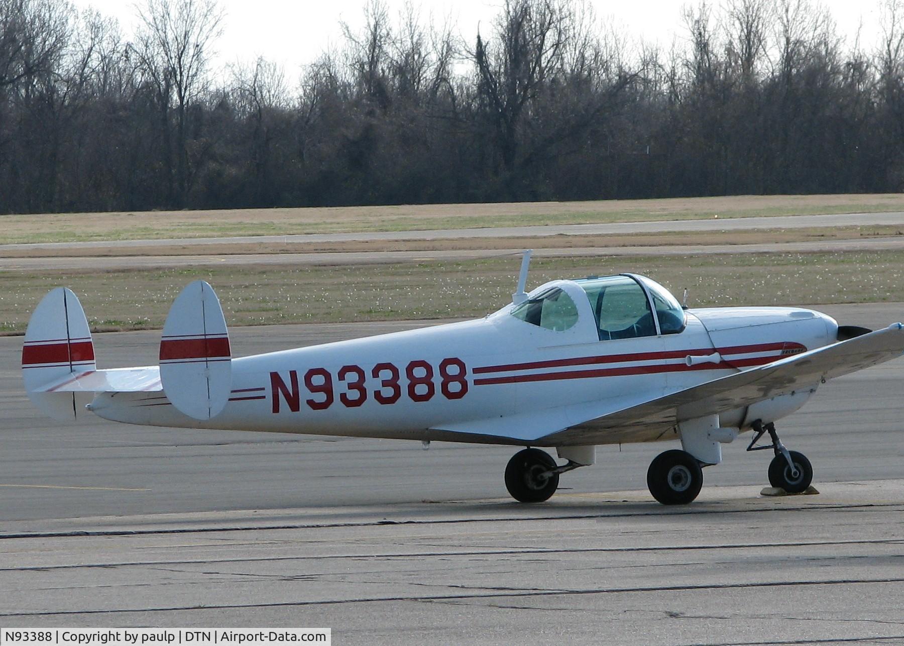 N93388, 1946 Erco 415C Ercoupe C/N 711, At Downtown Shreveport.