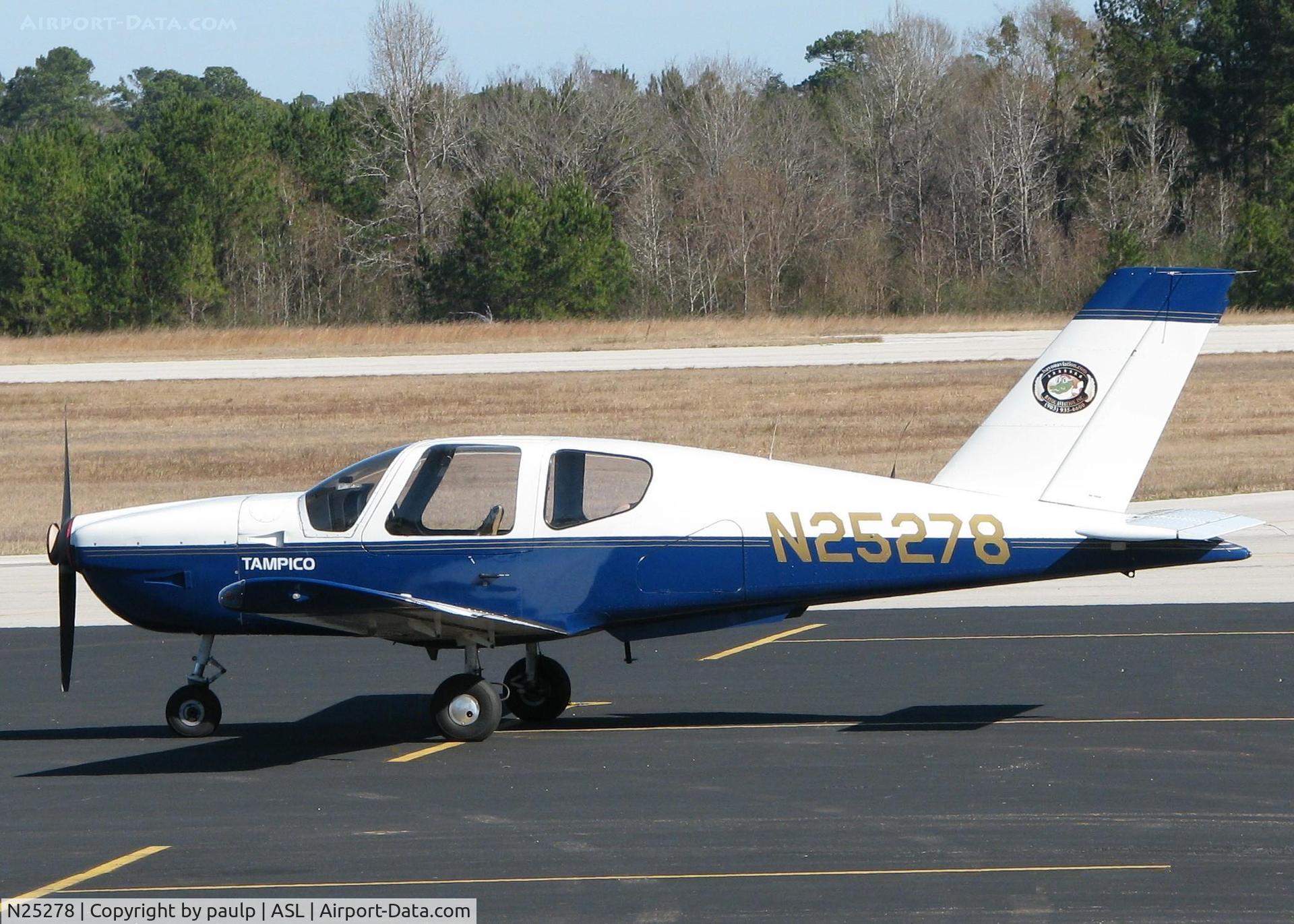 N25278, Socata TB-9C Tampico Club C/N 1001, Marshall / Harrison County Texas airport.