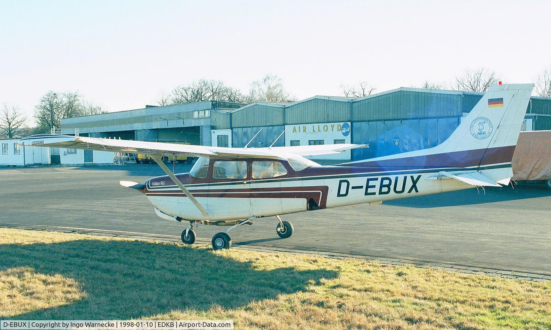 D-EBUX, 1981 Cessna 172RG Cutlass RG C/N 172RG0803, Cessna 172RG Cutlass at Bonn-Hangelar airfield