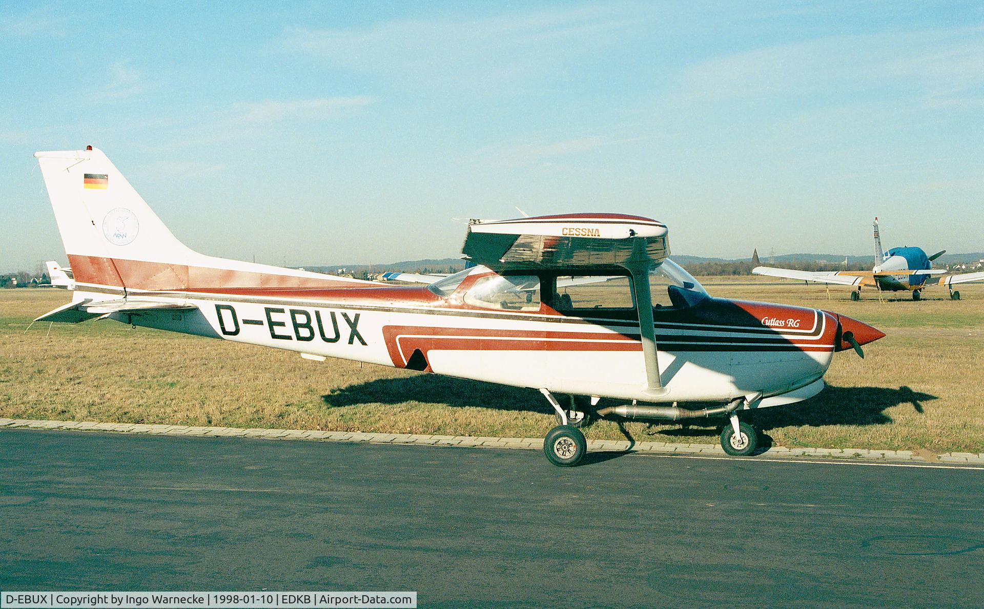 D-EBUX, 1981 Cessna 172RG Cutlass RG C/N 172RG0803, Cessna 172RG Cutlass at Bonn-Hangelar airfield