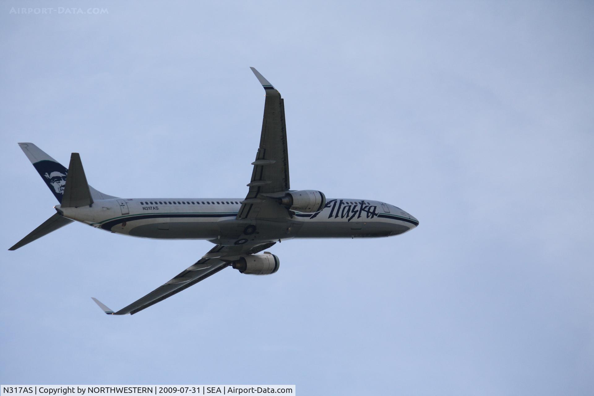 N317AS, 2003 Boeing 737-990 C/N 30856, SEATTLE-BOSTON