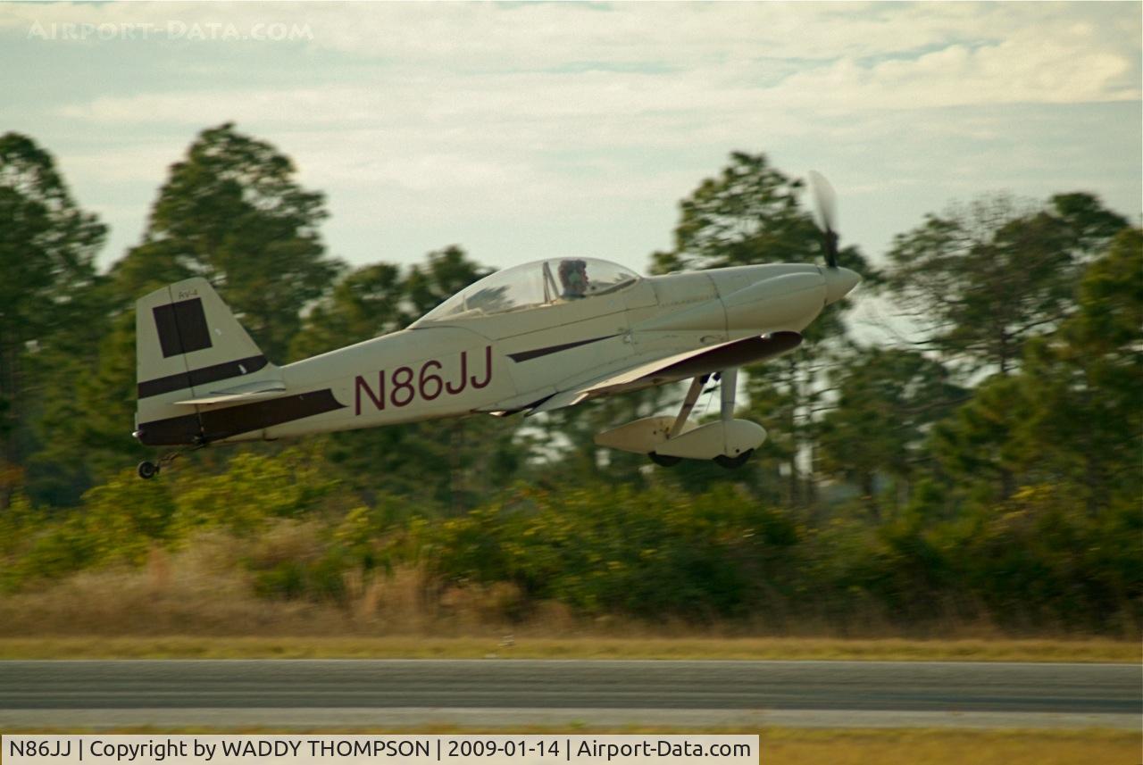 N86JJ, 1996 Vans RV-4 C/N 2377, up up and away
