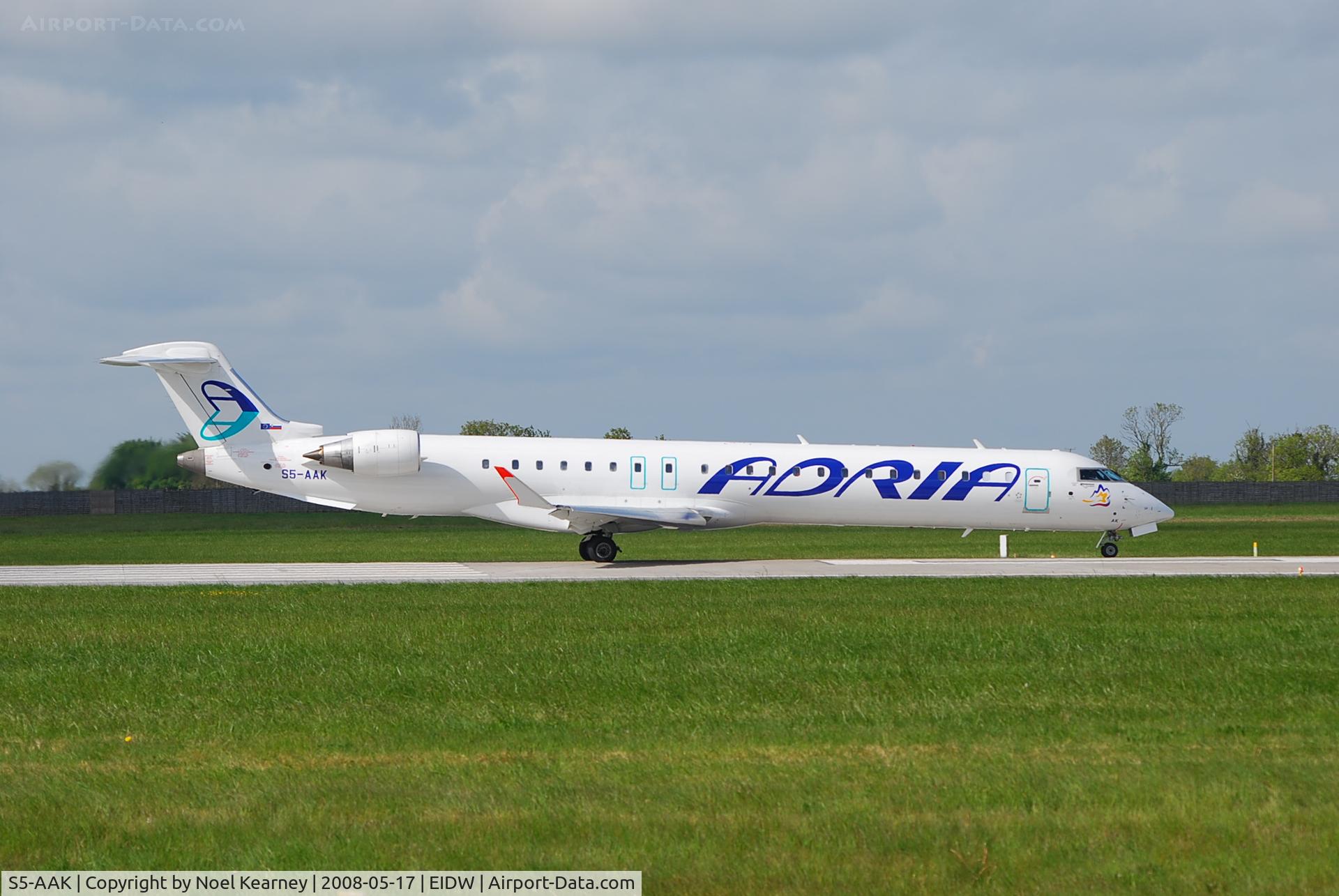 S5-AAK, 2007 Canadair CRJ-900ER (CL-600-2D24) C/N 15128, Departing off Rwy 10