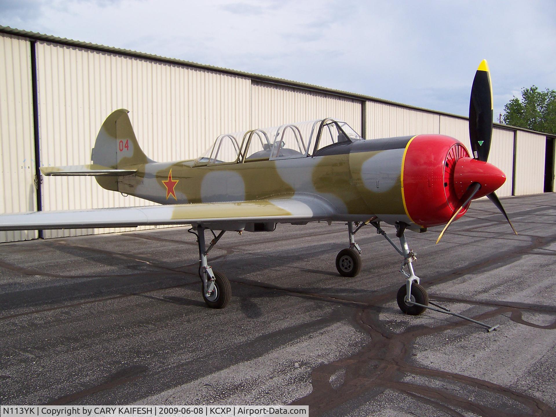 N113YK, 1991 Yakovlev Yak-52 C/N 9111114, N113YK, YAK 52,  SERIAL NO 9111114