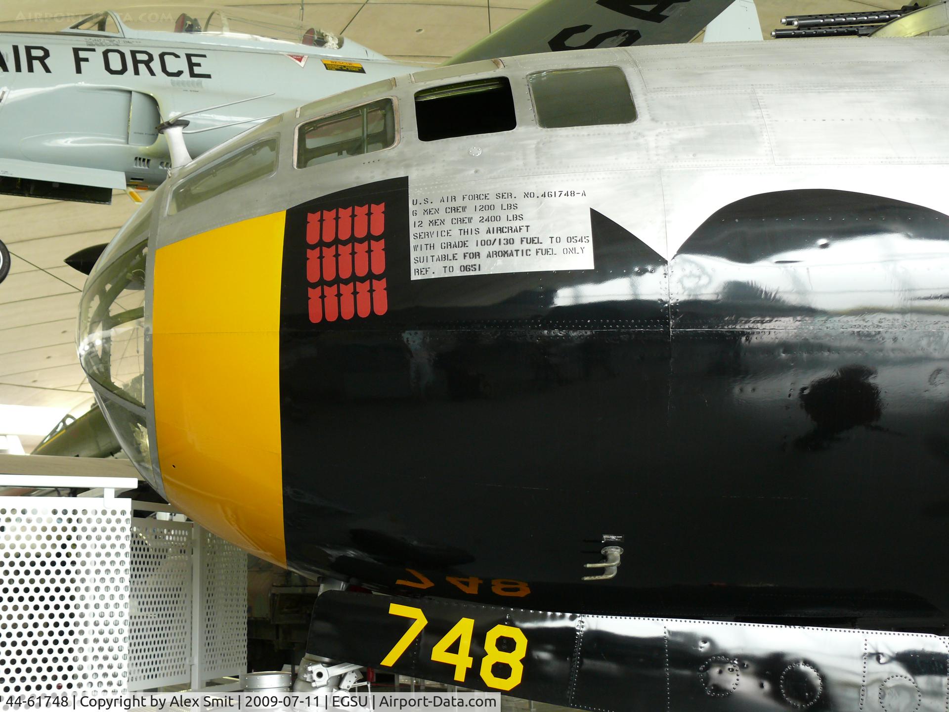 44-61748, 1945 Boeing B-29A Superfortress C/N 11225, Boeing TB-29A Super Fortress 44-61748/Y US Air Force in the American Air Museum