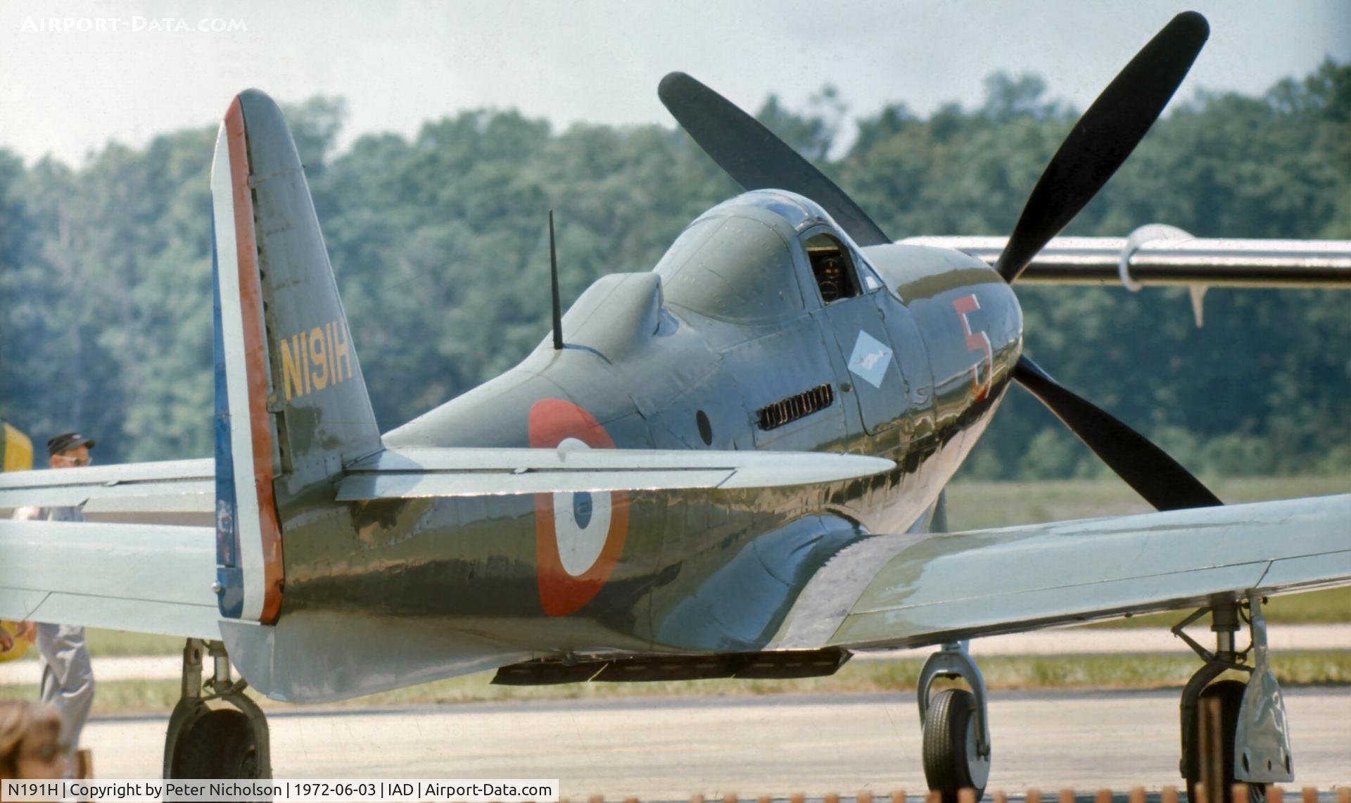 N191H, 1944 Bell P-63A-6-BE Kingcobra C/N 33-11, The Confederate Air Force demonstrated this KingCobra at Transpo 72.