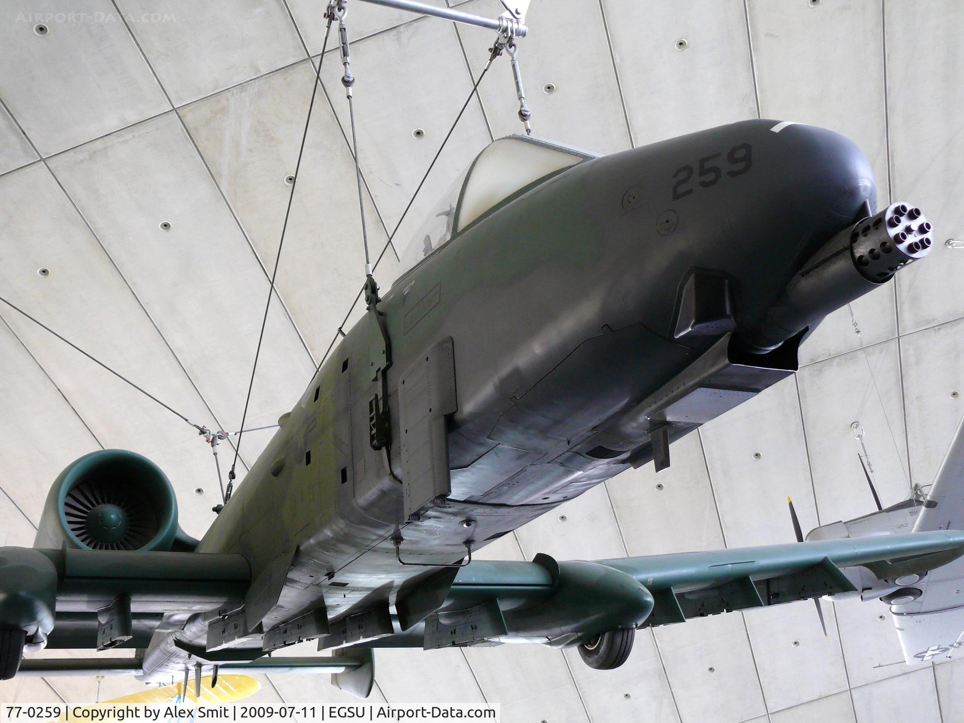 77-0259, 1977 Fairchild Republic A-10A Thunderbolt II C/N A10-0184, Fairchild A-10A Thunderbolt II AR/77-0259 US Air Force in the American Air Museum