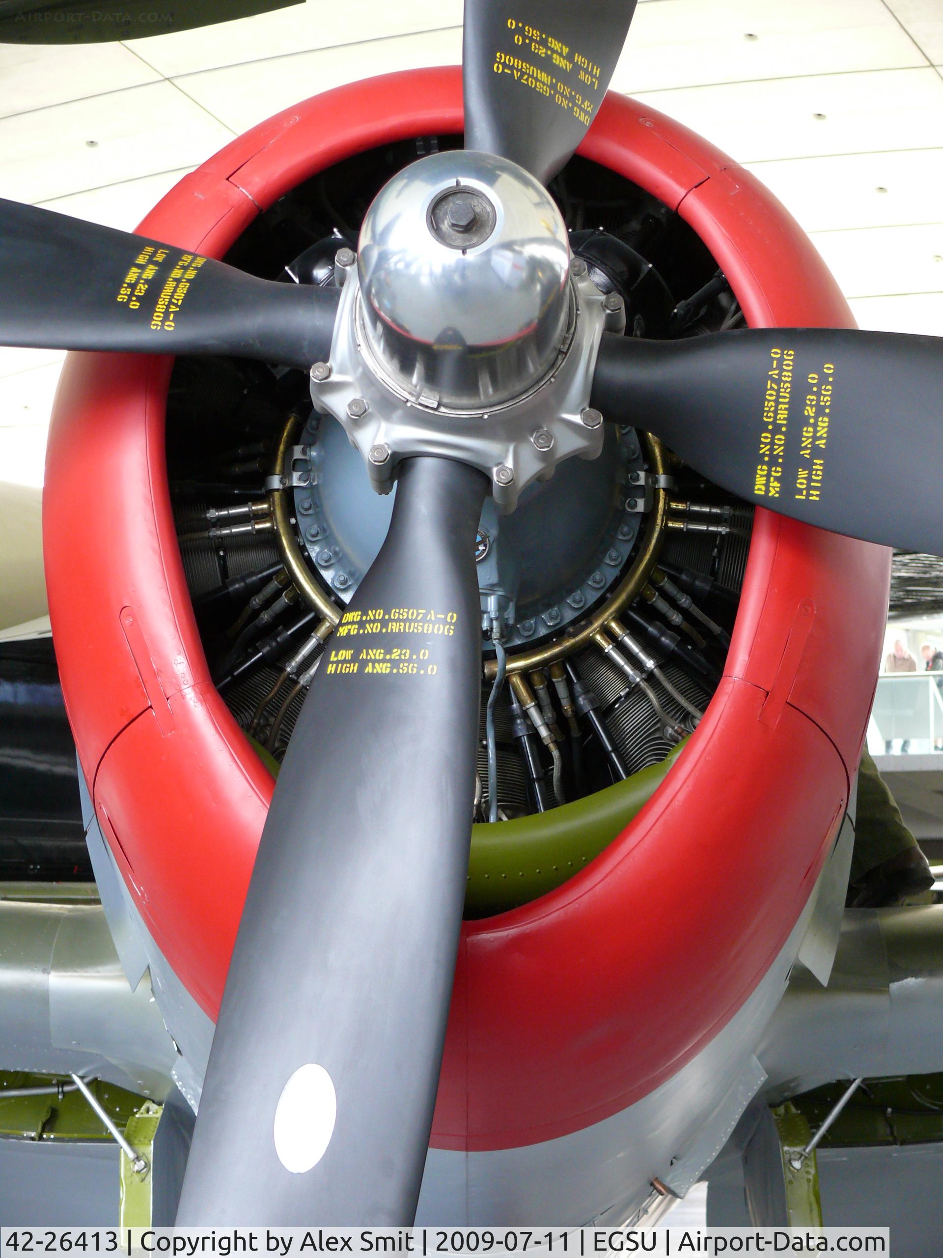 42-26413, 1942 Republic P-47D Thunderbolt C/N 399-55731, Republic P-47D Thunderbolt 42-26413/Z-UN US Air Force in the American Air Museum
