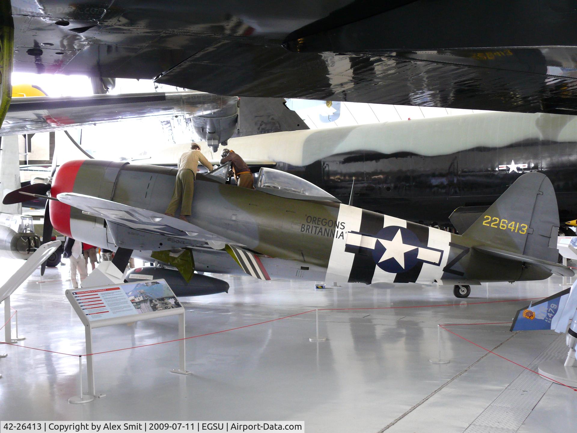 42-26413, 1942 Republic P-47D Thunderbolt C/N 399-55731, Republic P-47D Thunderbolt 42-26413/Z-UN US Air Force in the American Air Museum