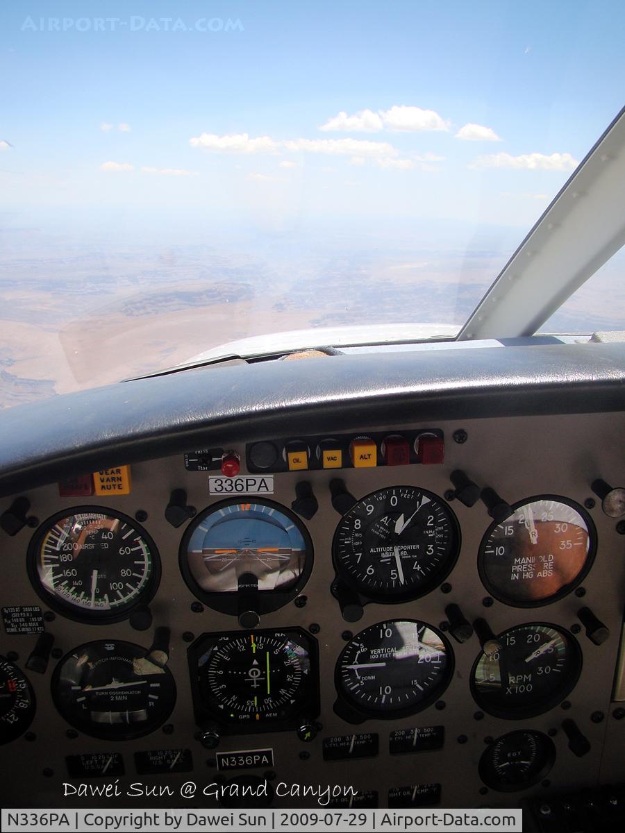 N336PA, 2002 Piper PA-44-180 Seminole C/N 4496140, Over Grand Canyon