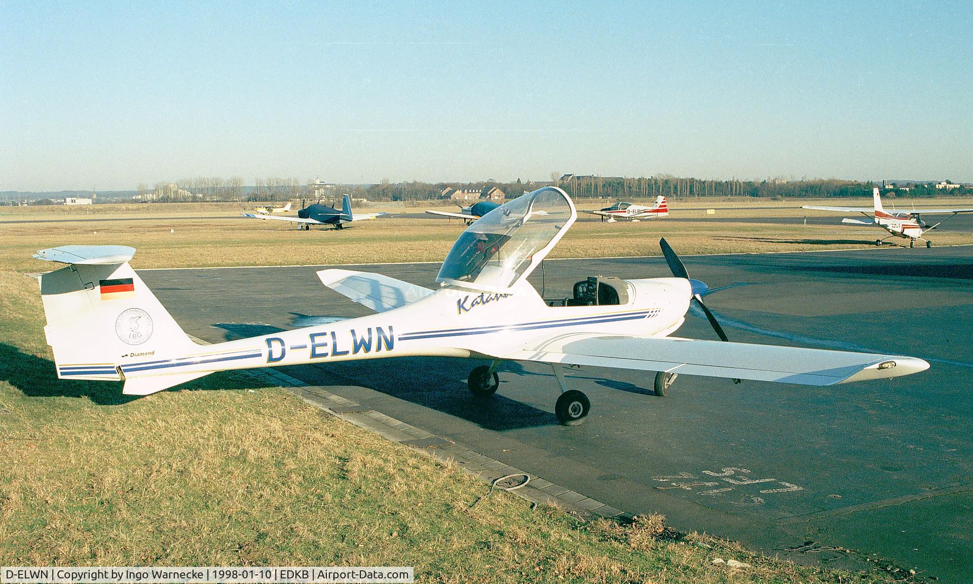 D-ELWN, 1996 HOAC DV-20 Katana C/N 20156, HOAC (Diamond) DV-20 Katana at Bonn-Hangelar airfield