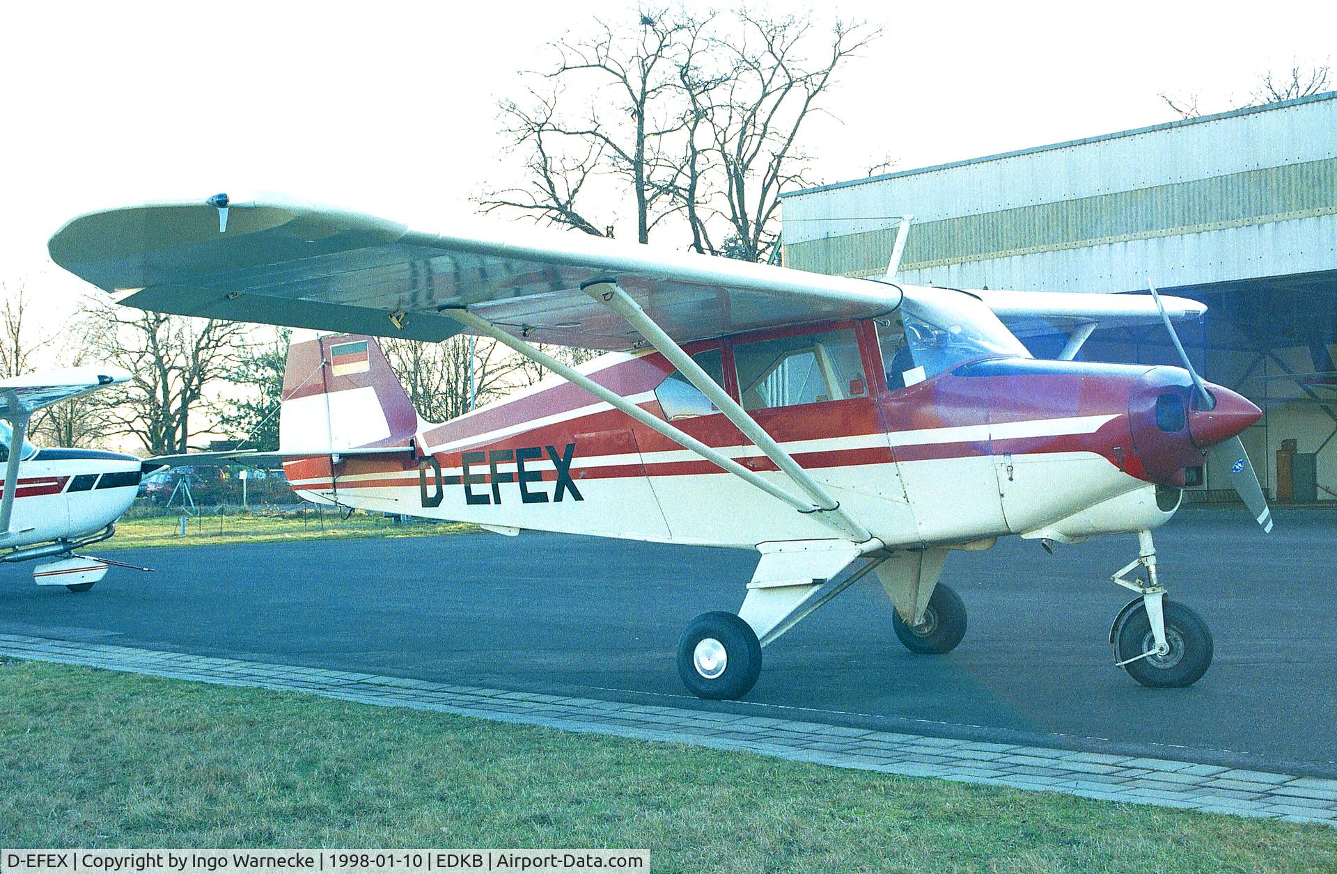D-EFEX, 1957 Piper PA-22-150 C/N 22-4892, Piper PA-22-150 Tri-Pacer at Bonn-Hangelar airfield