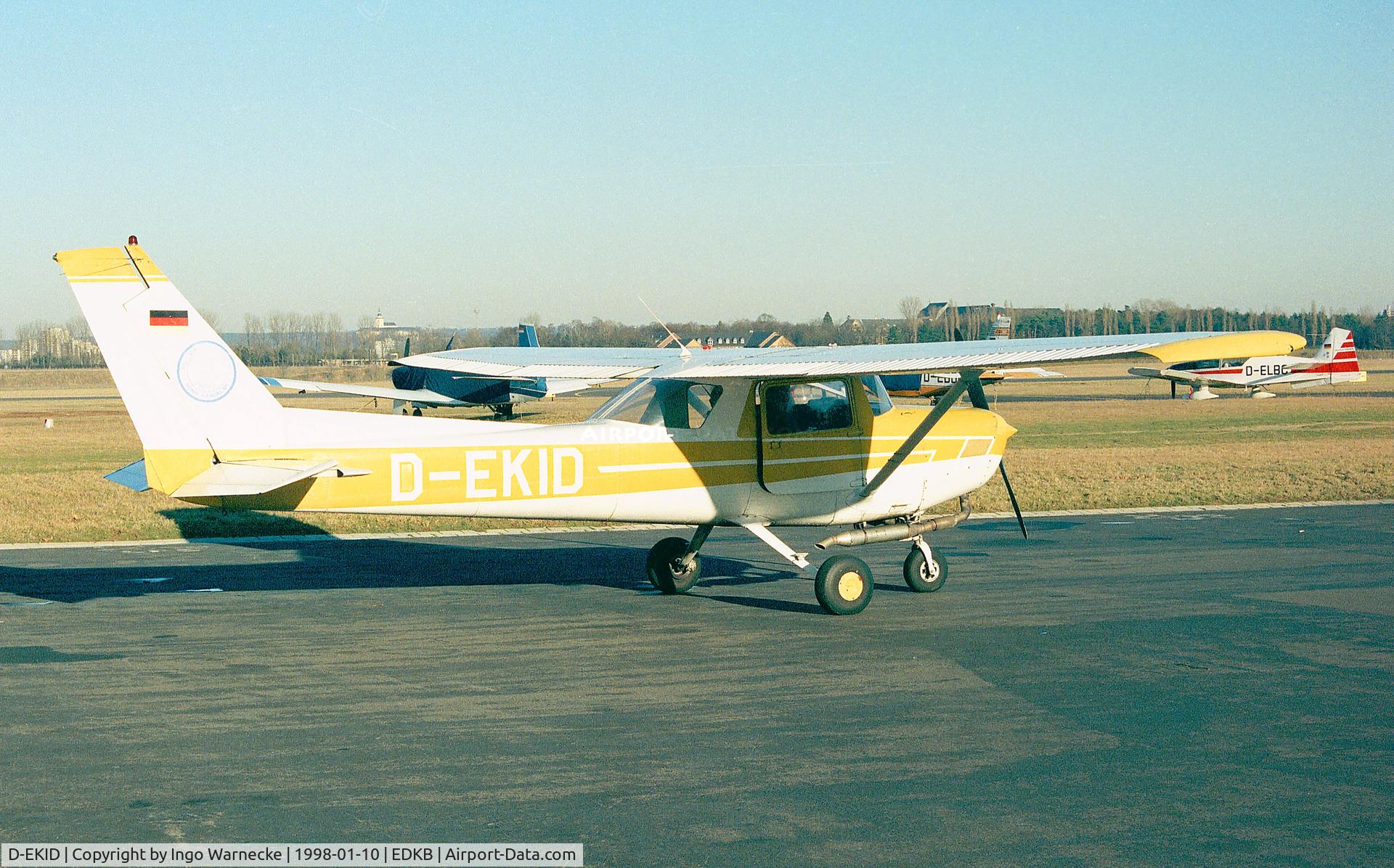 D-EKID, Reims F152 C/N F152-01458, Cessna (Reims) F152 at Bonn-Hangelar airfield