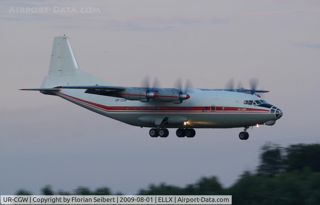 UR-CGW, 1964 Antonov An-12BP C/N 402410, Landing rwy 24