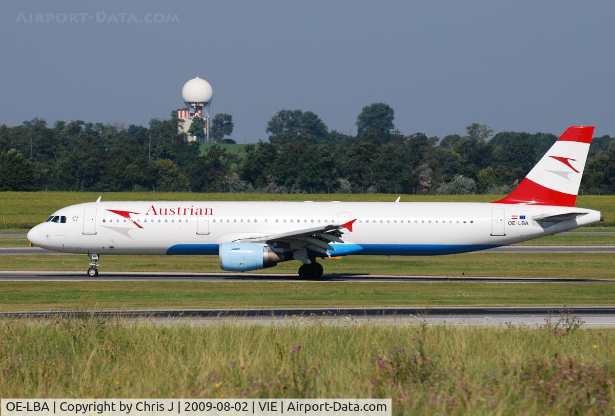 OE-LBA, 1995 Airbus A321-111 C/N 552, Austrian Airbus A321-111
