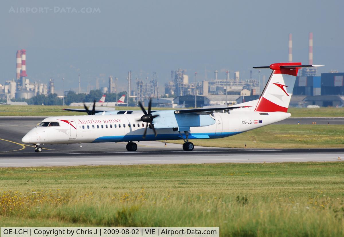 OE-LGH, 2002 De Havilland Canada DHC-8-402Q Dash 8 C/N 4075, Austrian arrows Bombardier DHC-8-402
