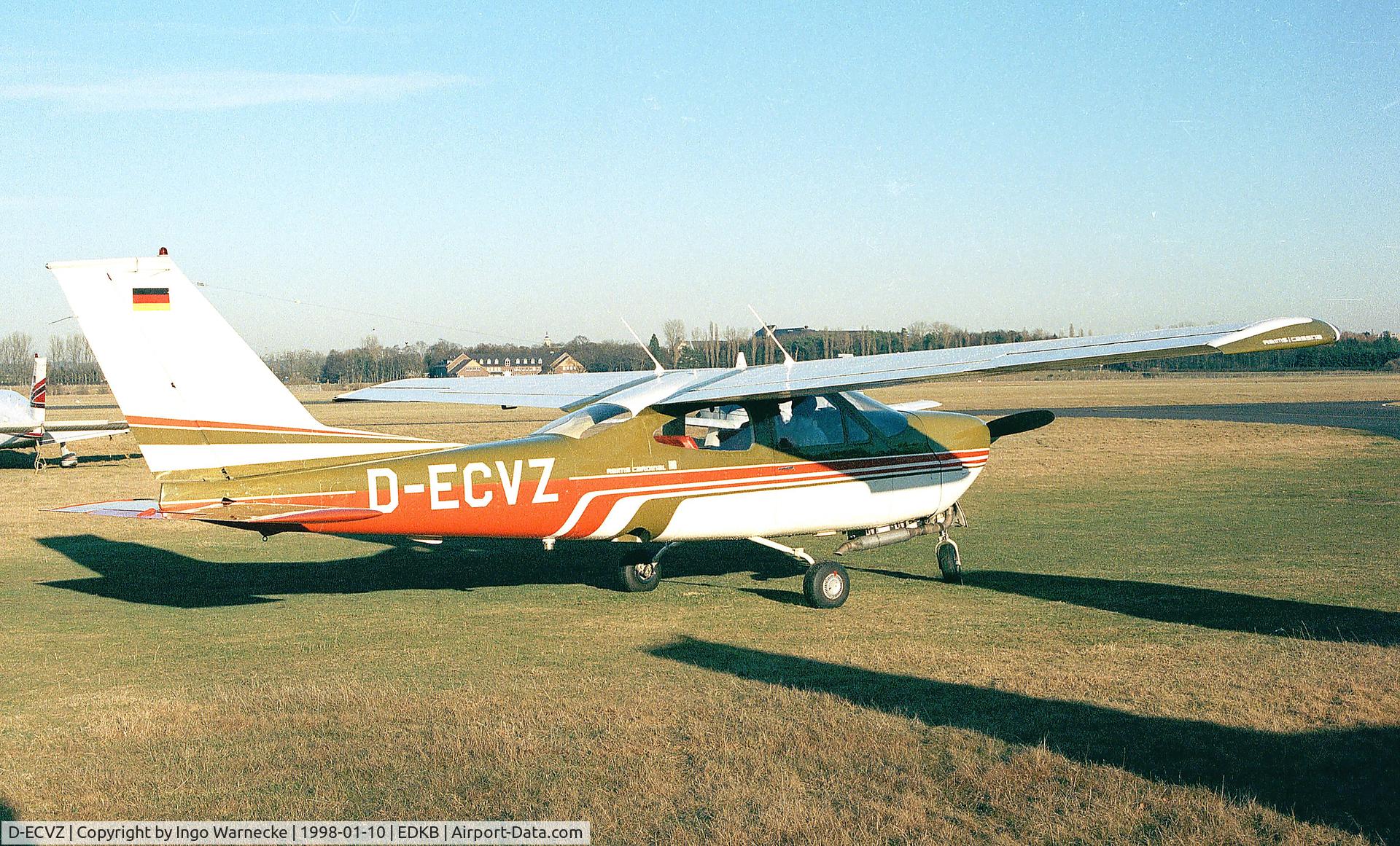 D-ECVZ, Reims F177RG Cardinal RG C/N 0074, Cessna (Reims) F177RG Cardinal RG at Bonn-Hangelar airfield