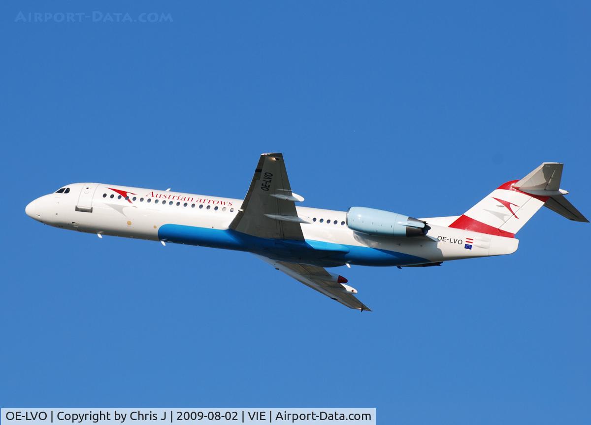 OE-LVO, 1993 Fokker 100 (F-28-0100) C/N 11460, Austrian arrows Fokker 100
