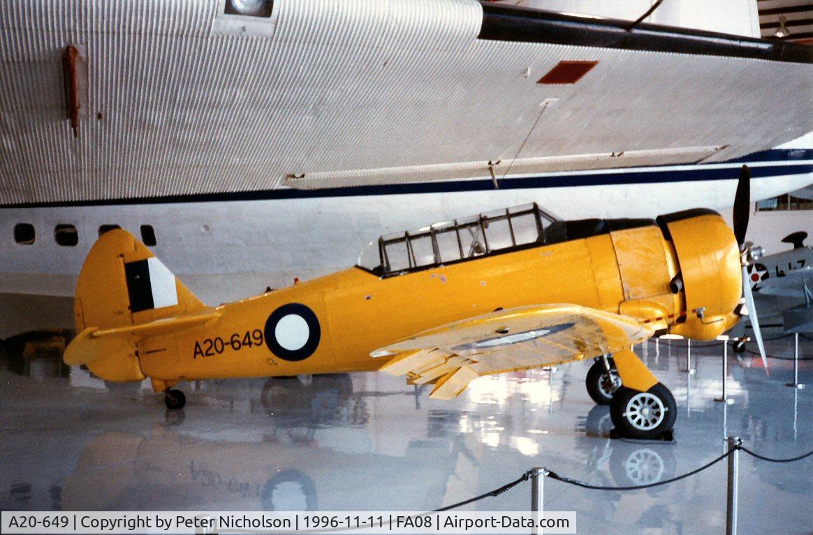 A20-649, 1944 Commonwealth CA-16 Wirraway C/N 1101, Wirraway A20-649 as seen at the Fantasy of Flight Museum, Polk City in November 1996.