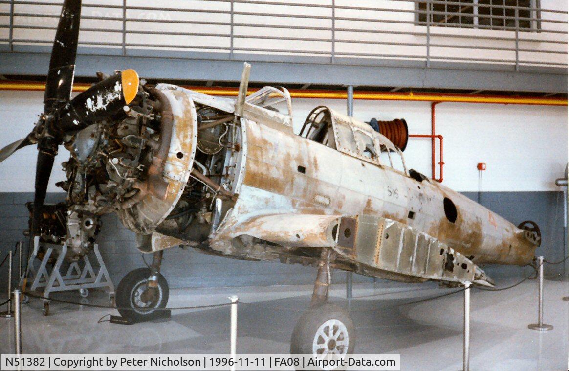 N51382, 1942 Douglas A-24B Banshee C/N 17482, The fuselage of this A-24B Banshee was seen at the Fantasy of Flight Museum, Polk City in November 1996.