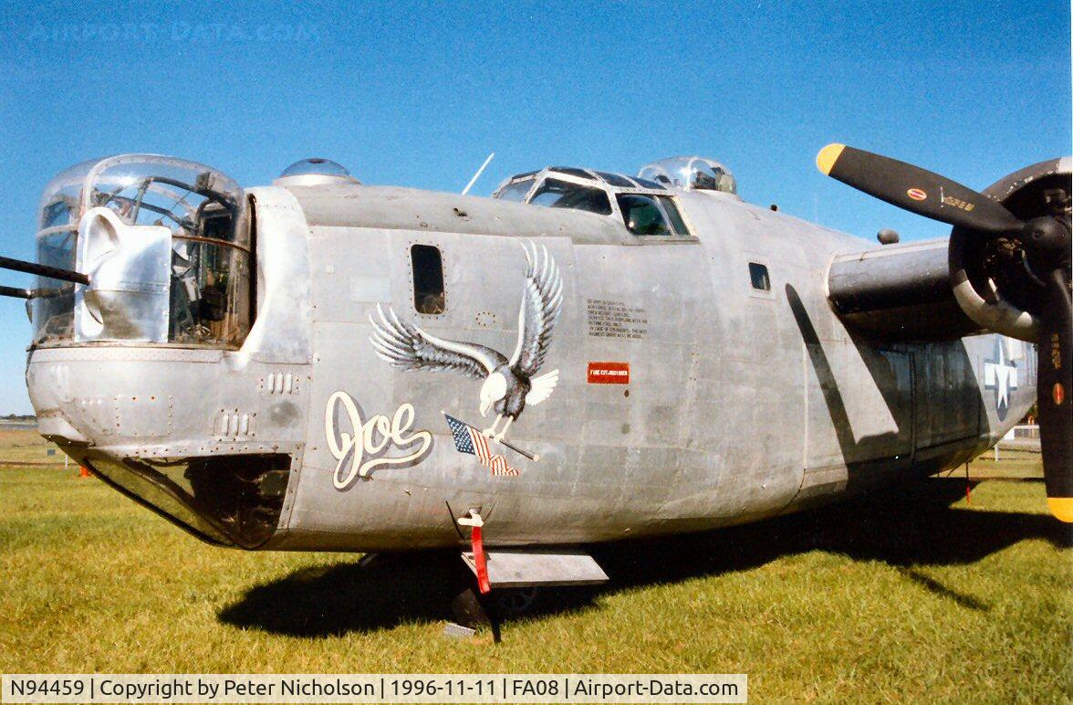N94459, 1944 Consolidated B-24J Liberator C/N 1567, B-24J Liberator 44-44272 as 42-50551 as seen at the Fantasy of Flight Museum, Polk City in November 1996.