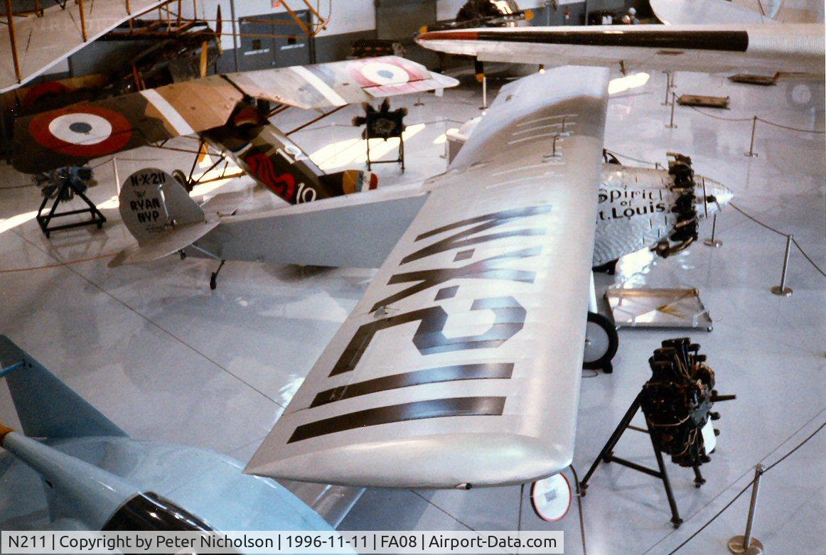 N211, 1927 Ryan NYP C/N 1, Replica Ryan NVP as seen at the Fantasy of Flight Museum, Polk City in November 1996.