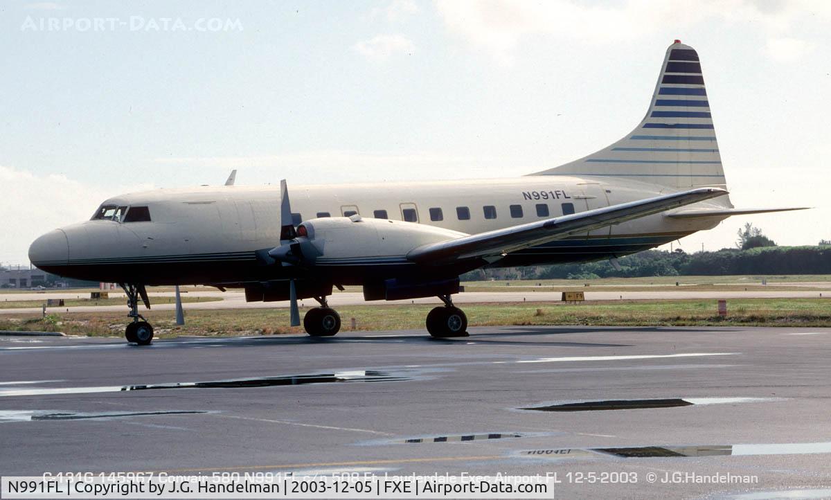 N991FL, 1958 Convair 440 Metropolitan C/N 508, turbo Convair in Florida