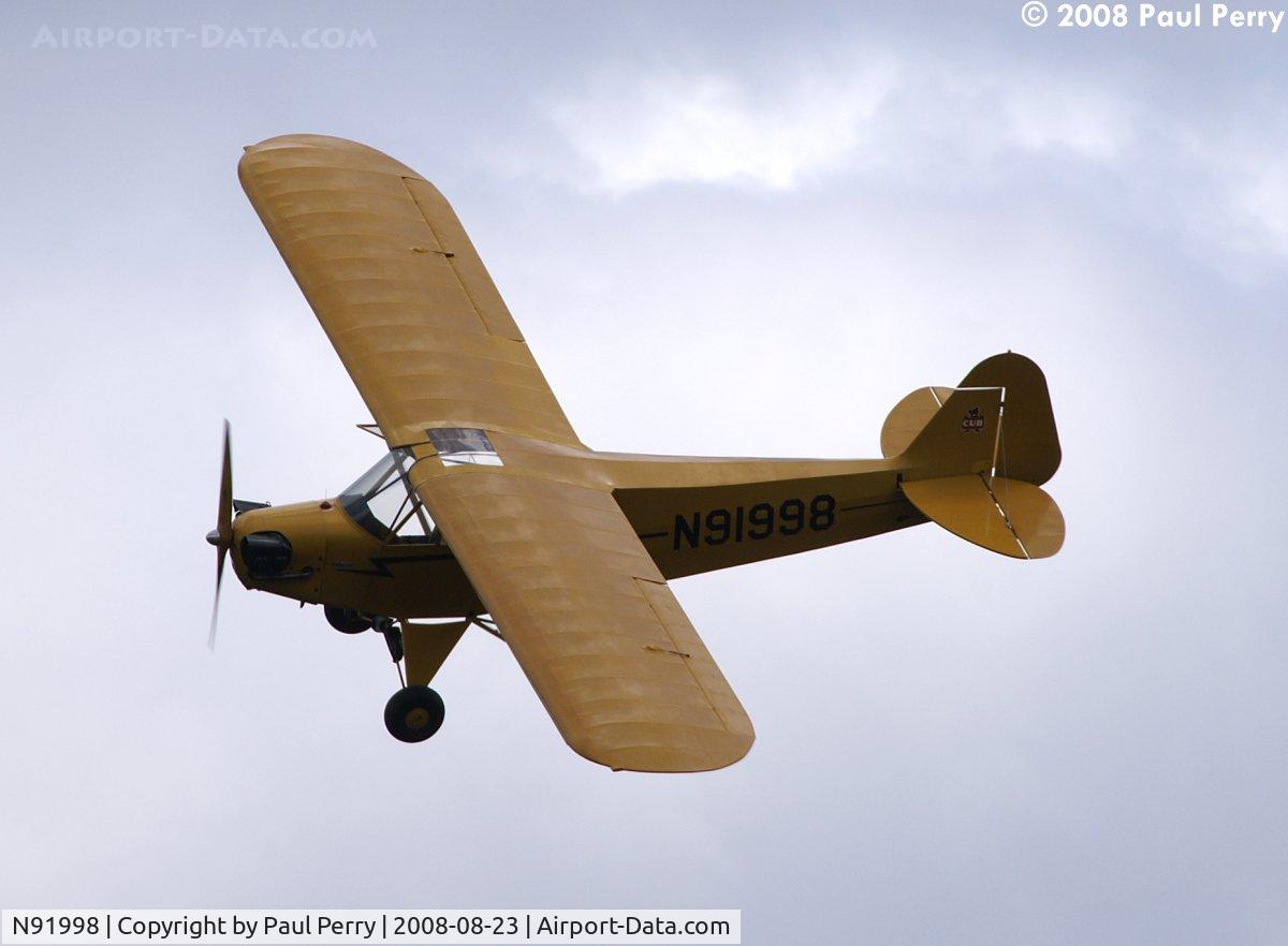 N91998, 1946 Piper J3C-65 Cub C/N 16433, Banking in