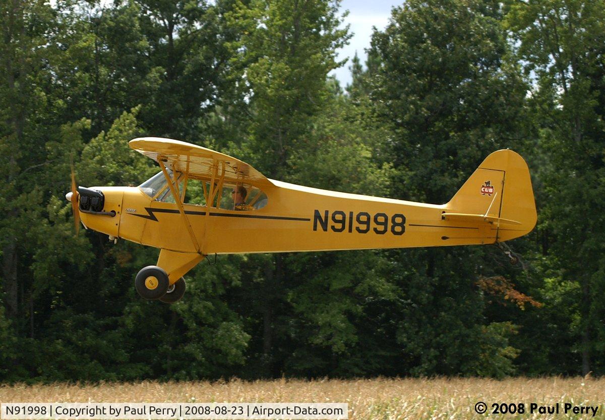 N91998, 1946 Piper J3C-65 Cub C/N 16433, One more pass....