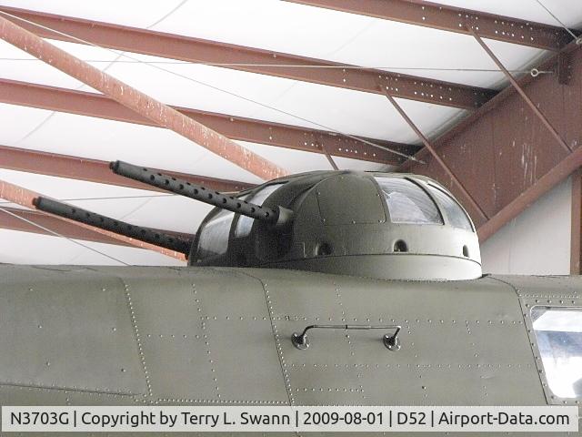 N3703G, 1945 Boeing B-17G Flying Fortress C/N 44-83546-A, Turret looks good after the re-paint.
