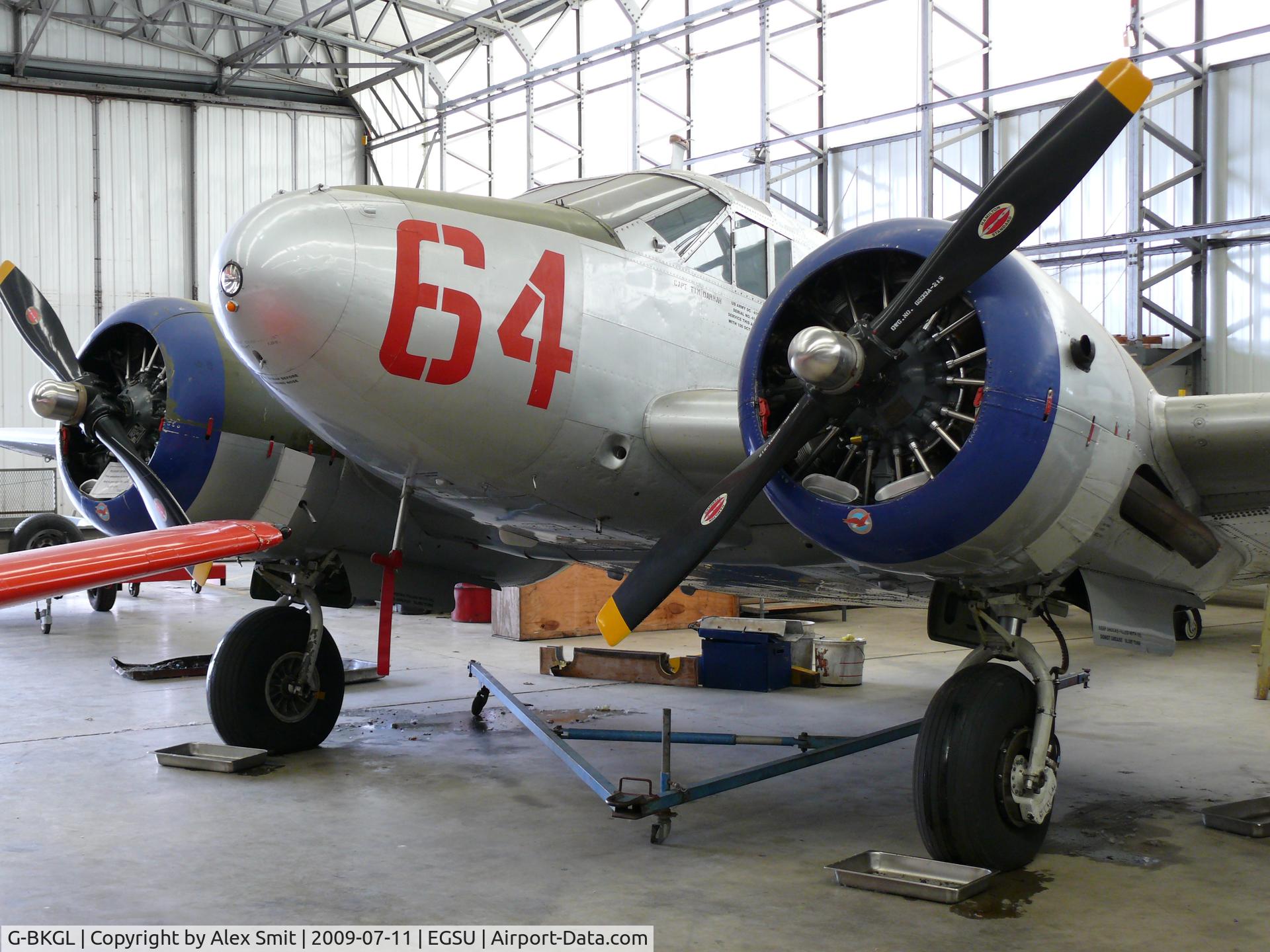 G-BKGL, 1952 Beech Expeditor 3TM C/N CA-164 (A-764), Beech D-18S/3TM Expeditor G-BKGL Tim Darrah painted as US Army Air Corps 41-164/64