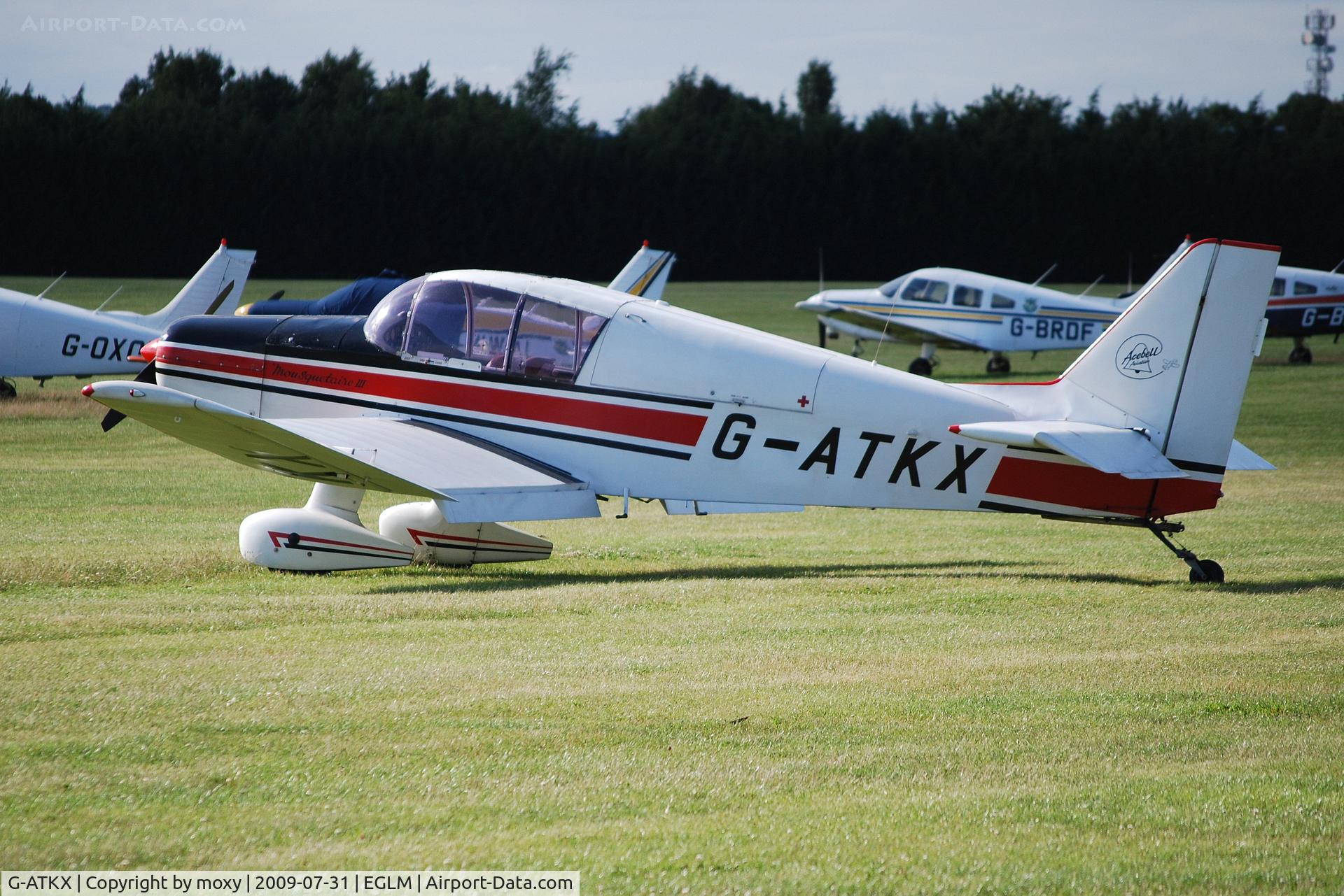 G-ATKX, 1966 Jodel D-140C Mousequetaire III C/N 163, Jodel D140C visiting White Waltham