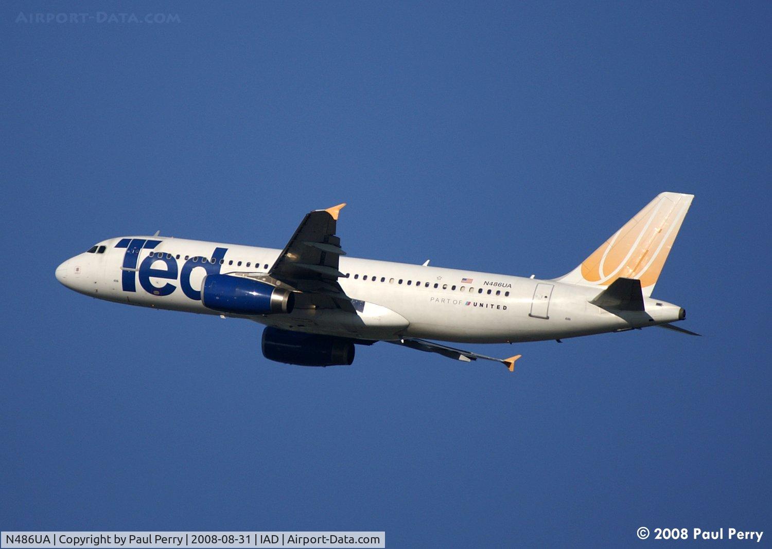 N486UA, 2001 Airbus A320-232 C/N 1620, Last year, in her Ted livery